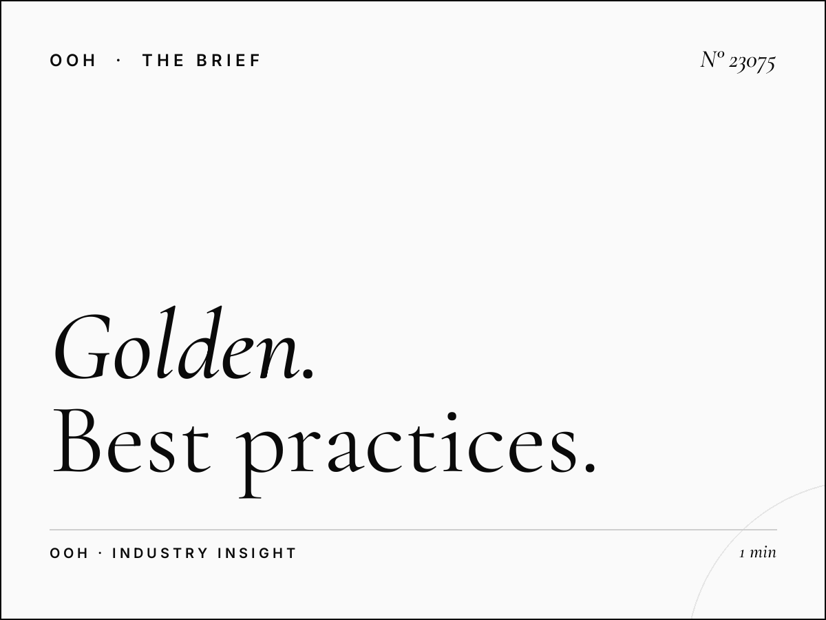 Golden Beach Static Billboard Creative: Best Practices