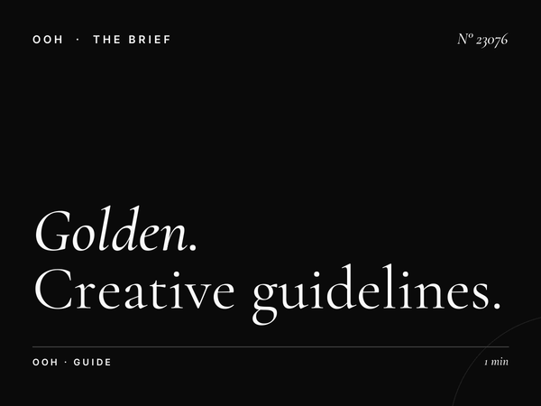Golden Beach Static Billboard Design: Creative Guidelines