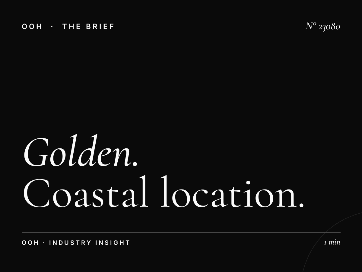 Golden Beach Static Billboard Placement: Coastal Location Success for Your Brand