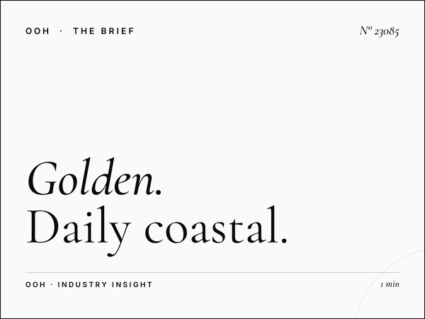 Golden Beach Static Billboard Reach: Daily Coastal Impressions