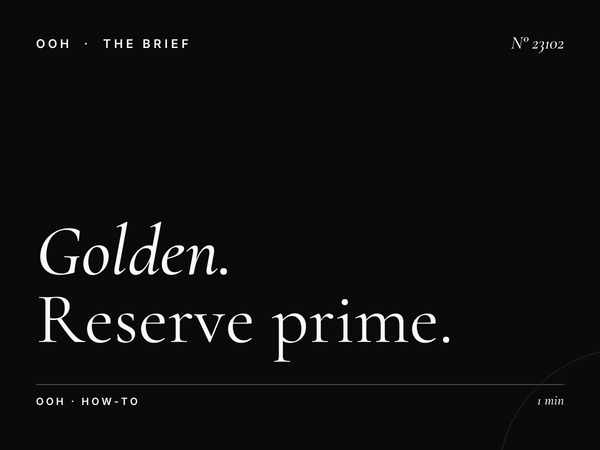 Golden Beach Static Billboard Booking: How to Reserve Prime Outdoor Advertising Space