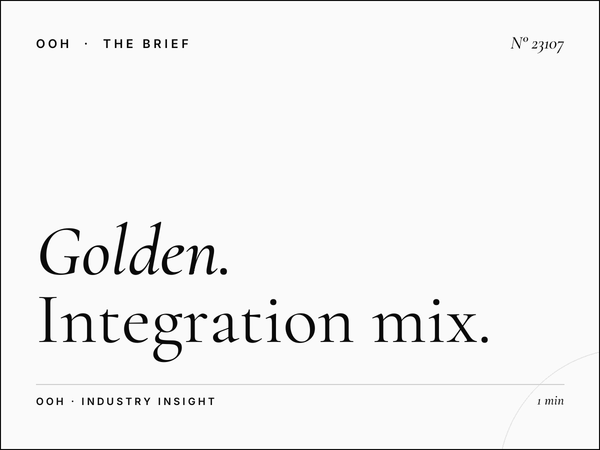 Golden Beach Static Billboard Marketing: Integration Mix