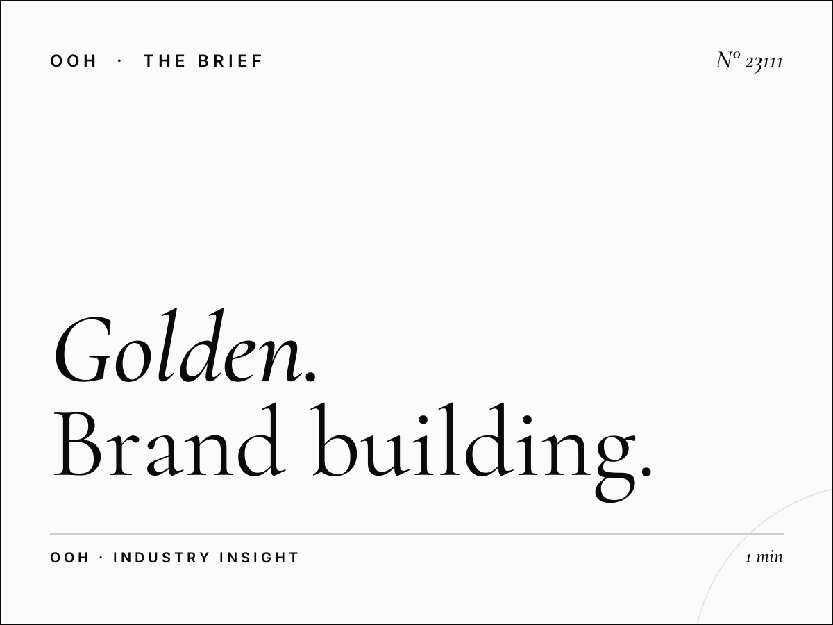 Golden Beach Static Billboard Branding: Brand Building