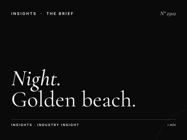 Night Beirut Coastal: Golden Beach Static After-Dark