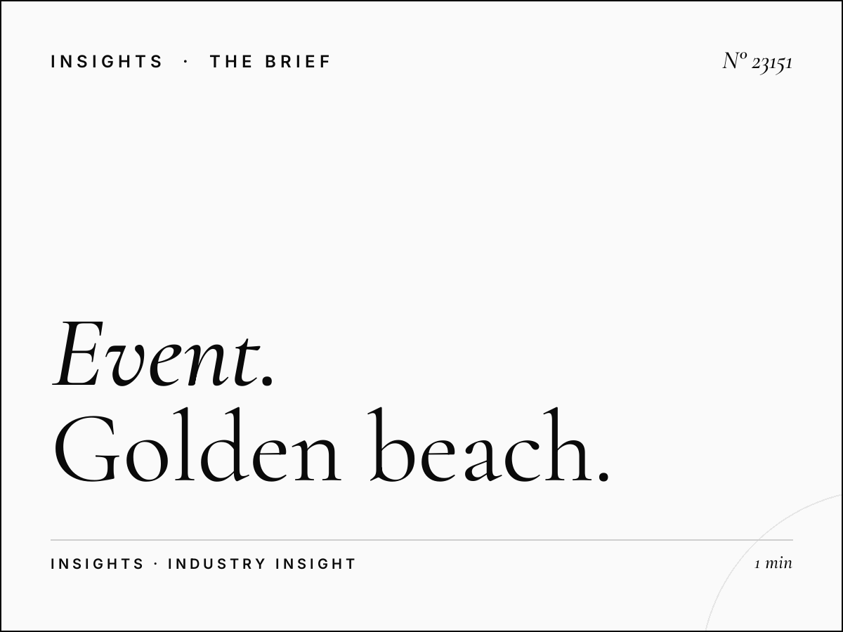 Event Advertising Beirut: Golden Beach Static Promo