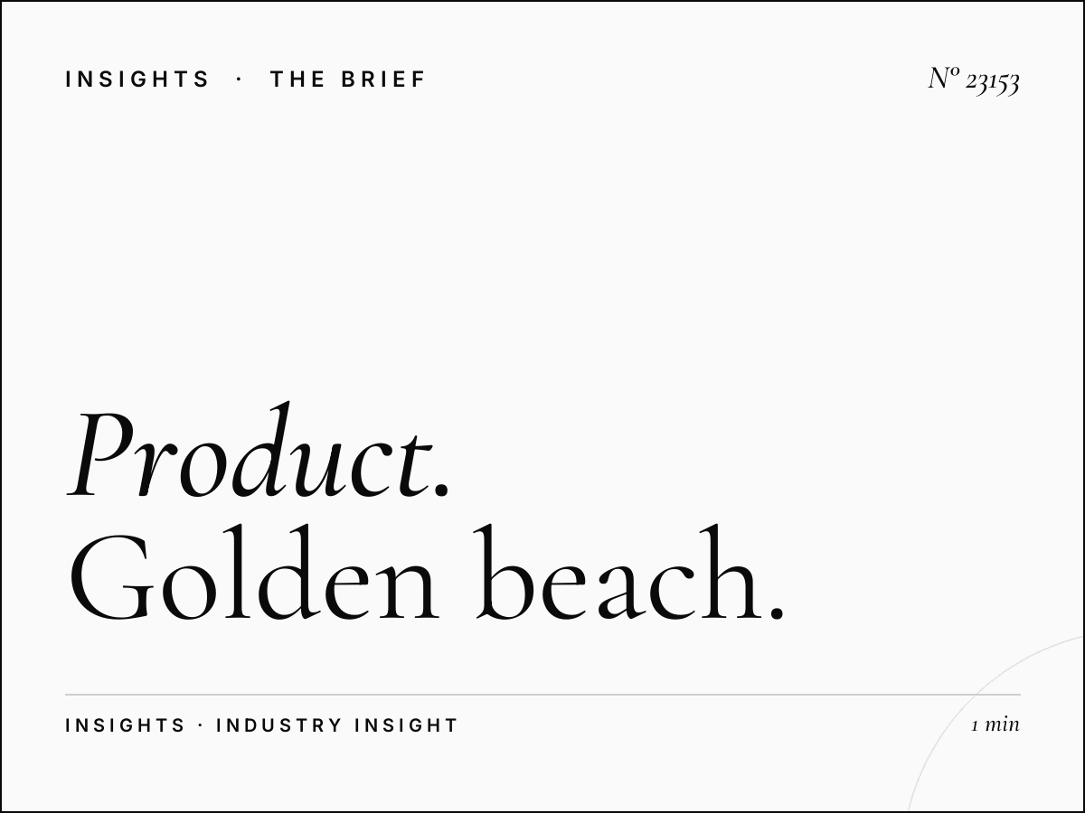 Product Launch Beirut: Golden Beach Static High-Impact