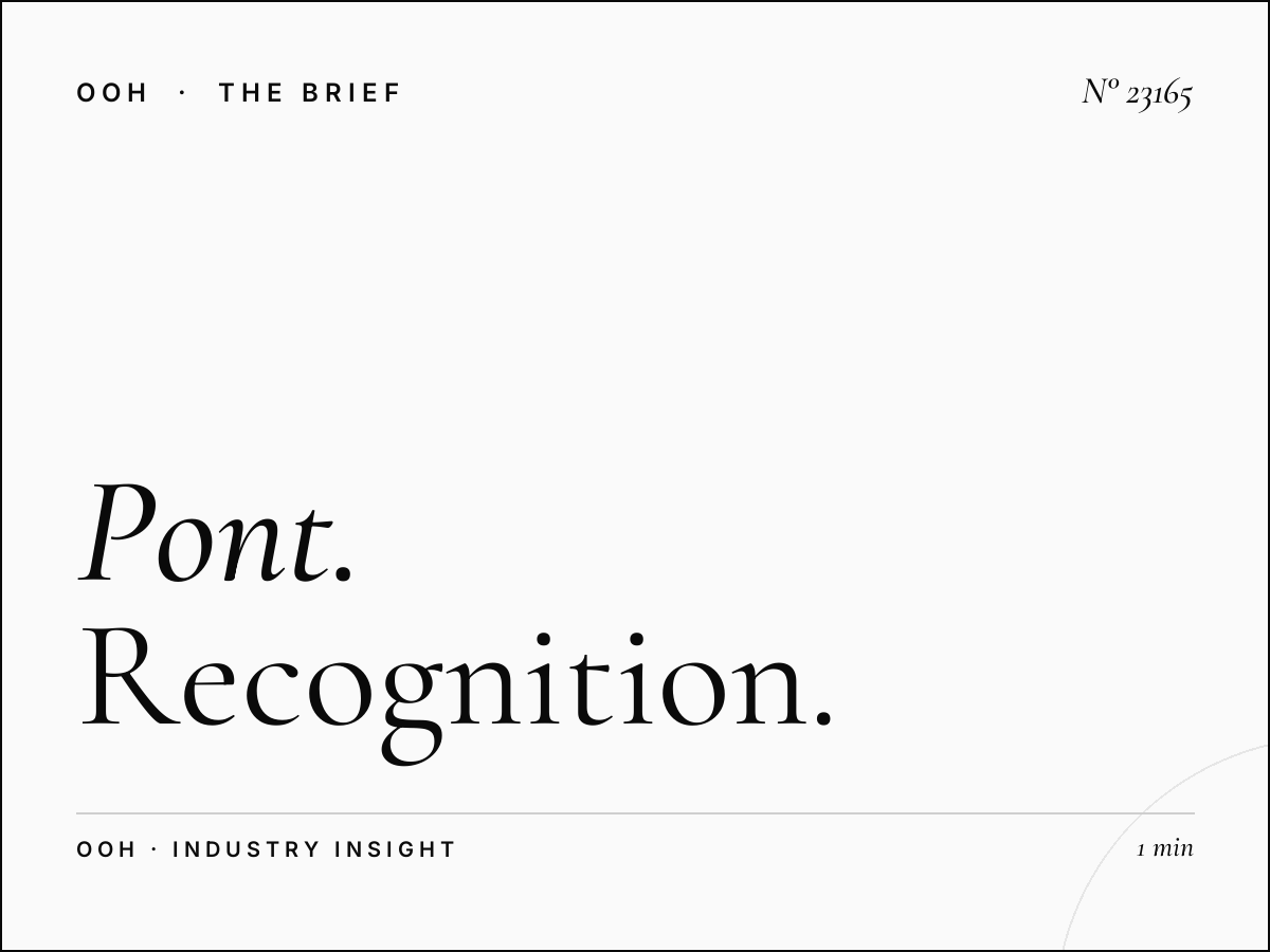 Pont Antelias Billboard Brand Impact: Recognition