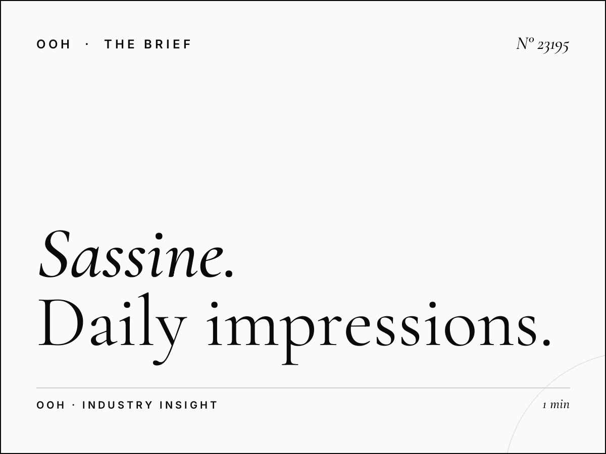 Sassine Square Static Billboard Reach: Daily Impressions