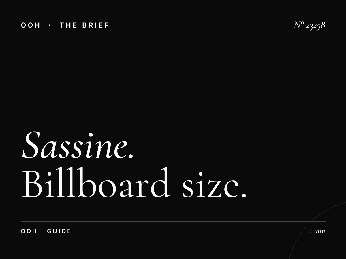 Sassine Square Static Billboard Format: Billboard Size Guide