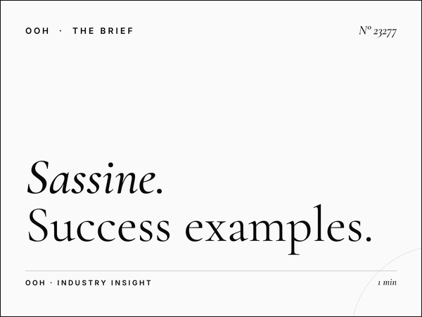 Sassine Square Static Billboard Cases: Success Examples