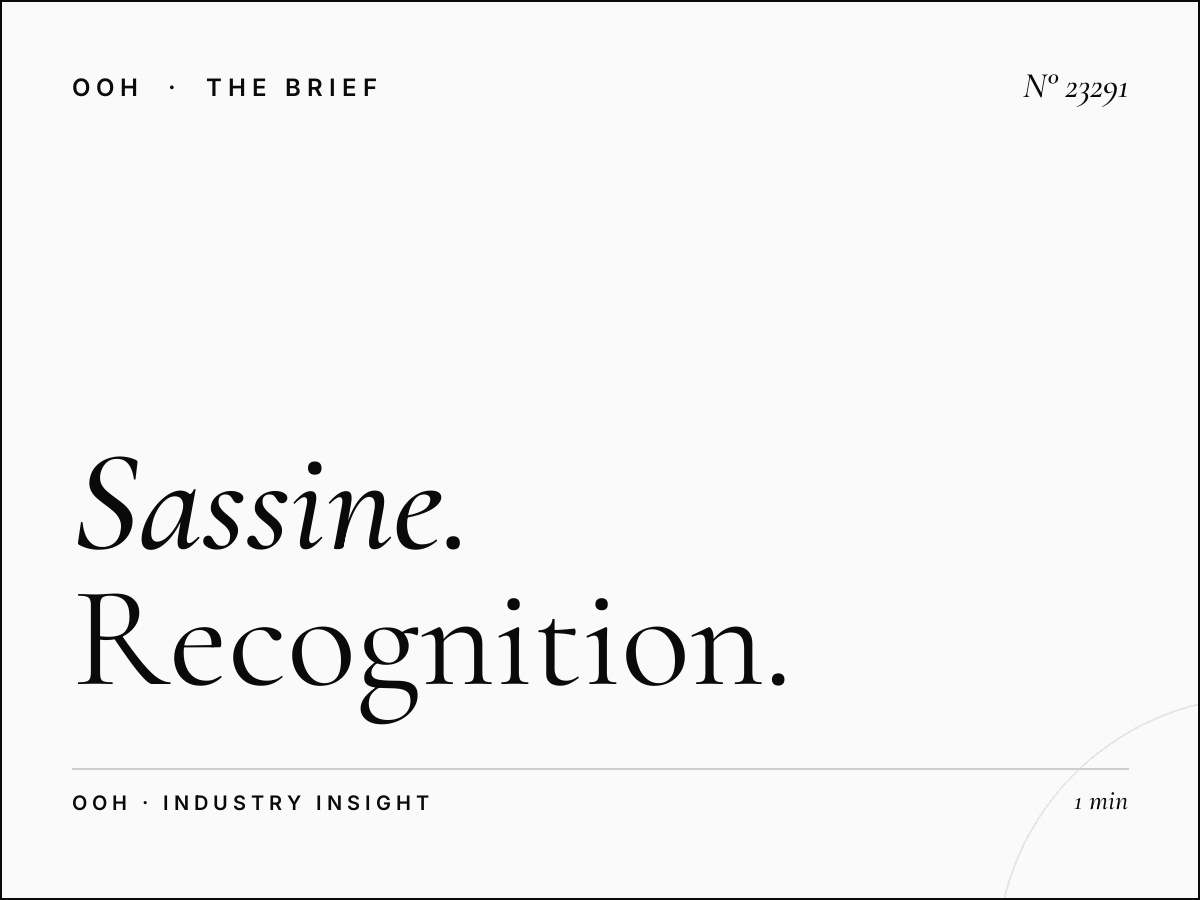 Sassine Square Billboard Brand Impact: Recognition