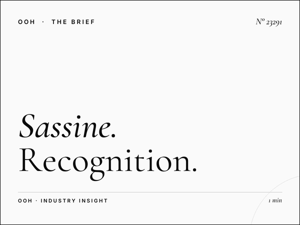 Sassine Square Billboard Brand Impact: Recognition