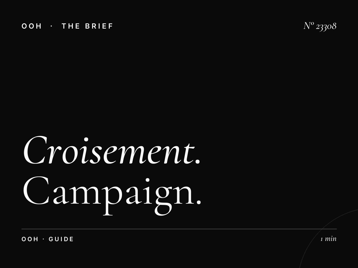 Croisement Menzah Unipole Advertising: Campaign Guide