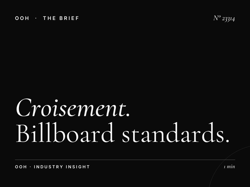 Croisement Menzah Unipole Dimensions: Billboard Standards