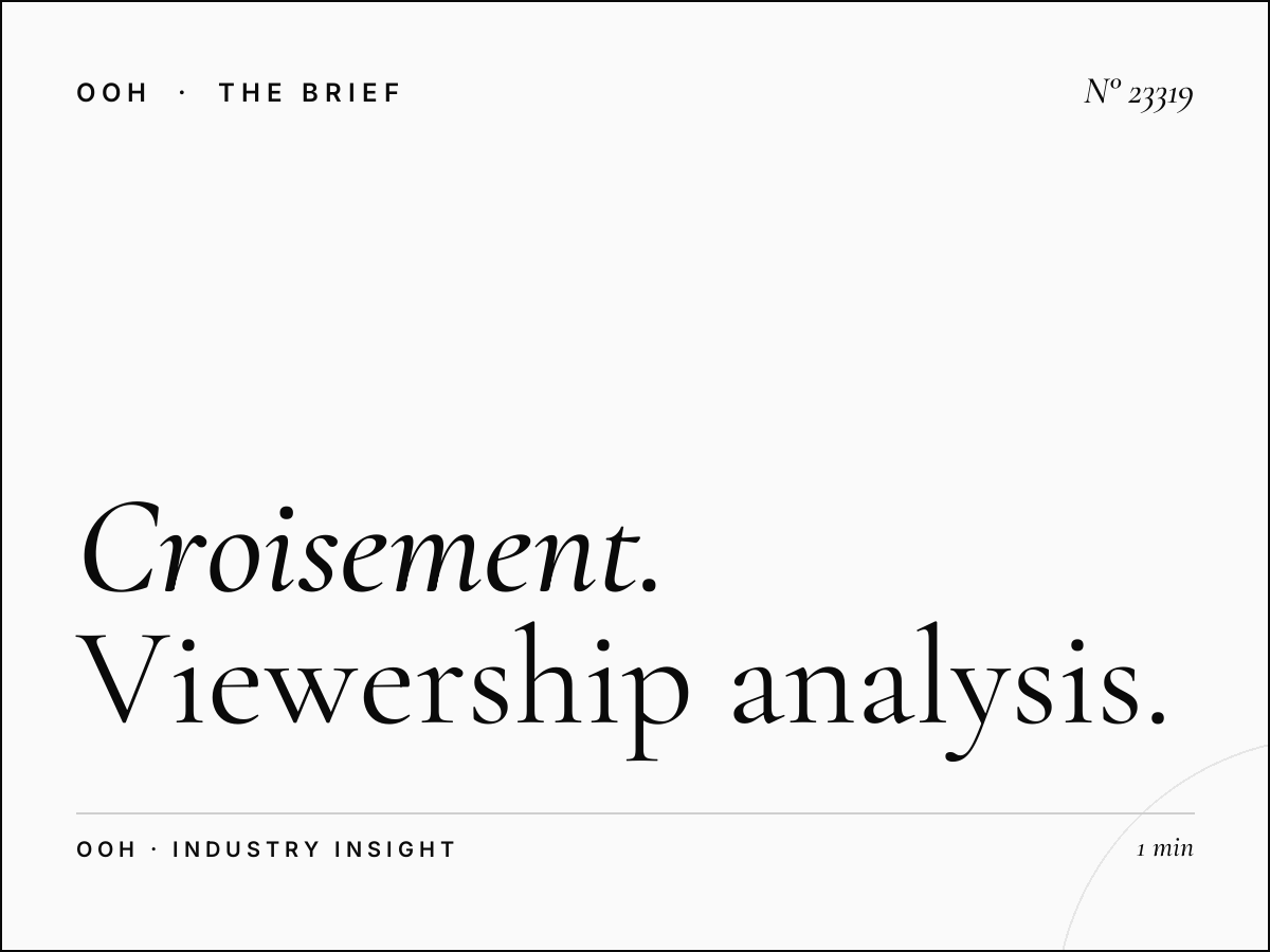 Croisement Menzah Static Unipole Traffic: Viewership Analysis for Strategic Media Buyers