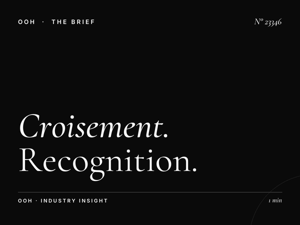 Croisement Menzah Unipole Brand Impact: Recognition