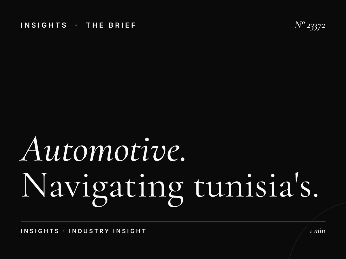 Automotive Brands Croisement Menzah: Navigating Tunisia's Premier Car Advertising Hub