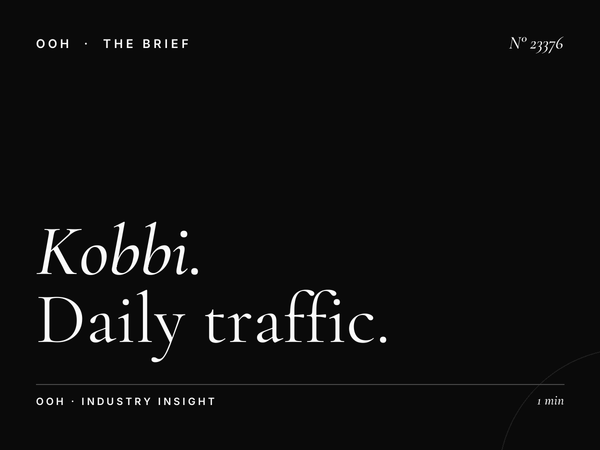 Kobbi Static Unipole Reach: Daily Traffic Impressions