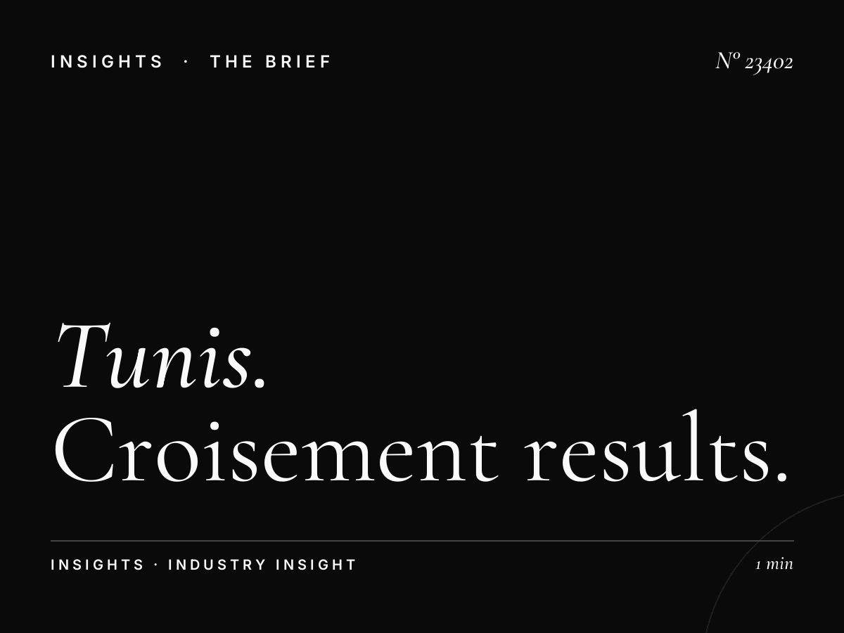 Tunis Menzah Cases: Croisement Results