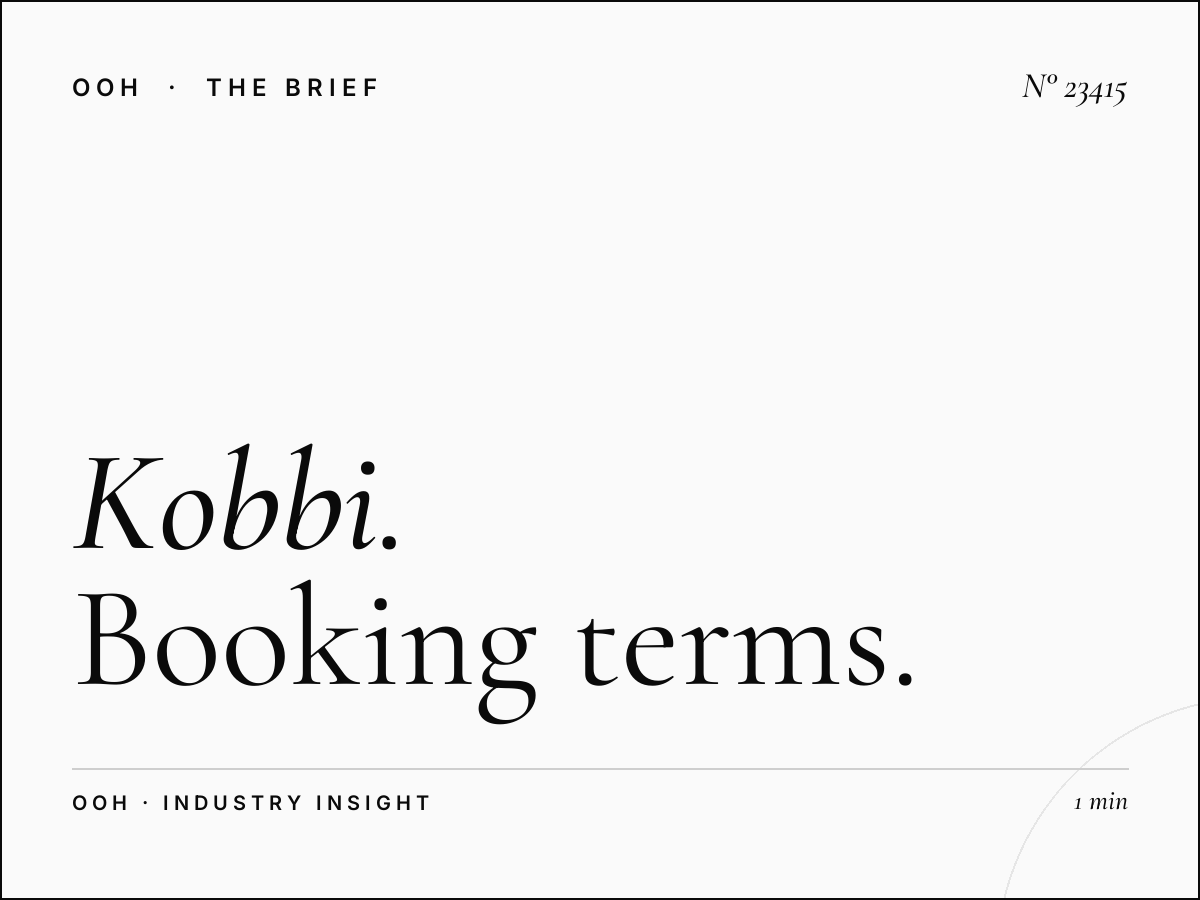Kobbi Static Unipole Contracts: Booking Terms and What Every Media Buyer Needs to Know