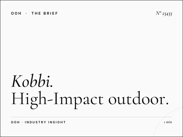 Kobbi Static Unipole Visibility: High-Impact Outdoor Advertising That Demands Attention