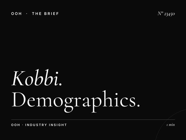 Kobbi Static Unipole Audience: Demographics