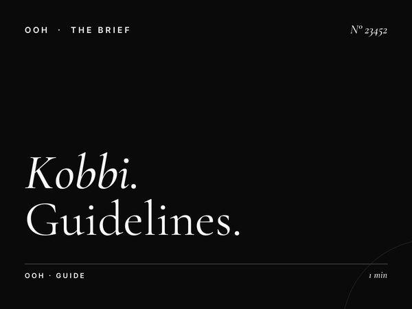Kobbi Static Unipole Message Strategy: Guidelines