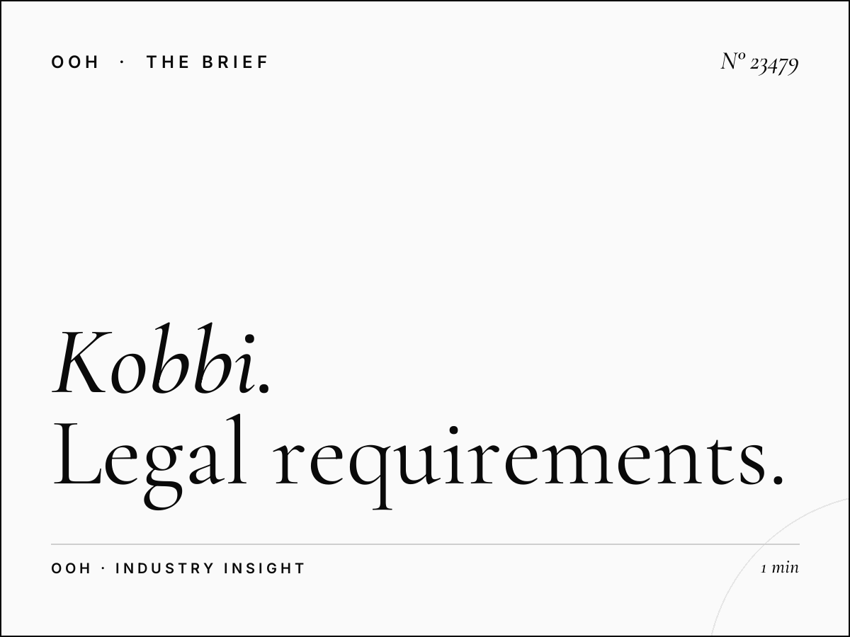 Kobbi Static Unipole Compliance: Legal Requirements
