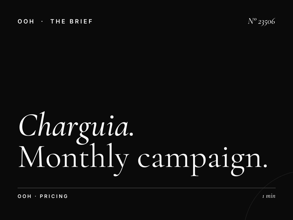 Charguia Static Unipole Rates: Monthly Campaign Pricing Tunis