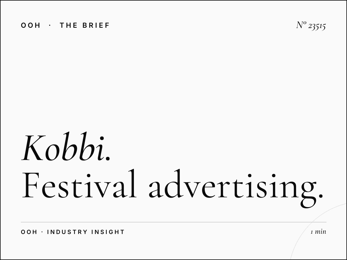 Kobbi Static Unipole Event Marketing: Festival Advertising That Commands Attention