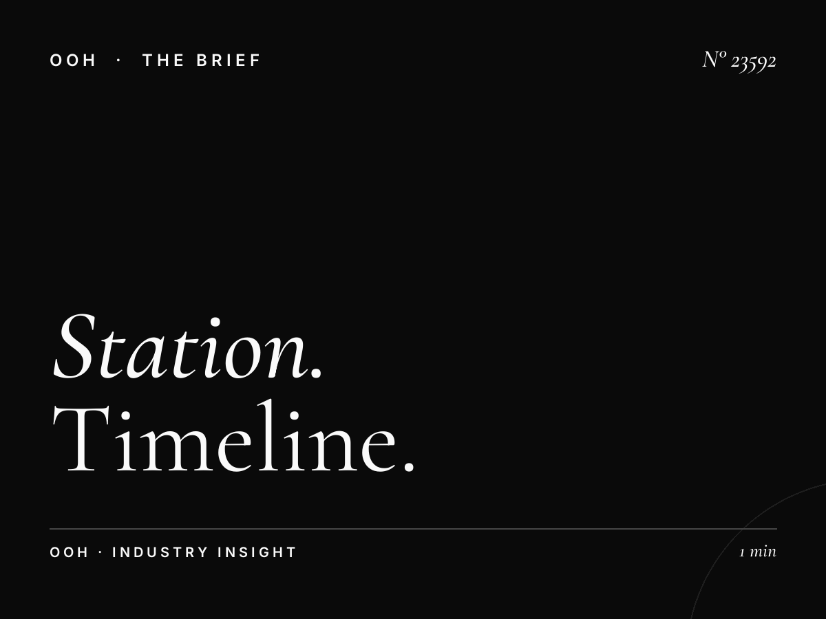 Station Total Static Unipole Production: Timeline