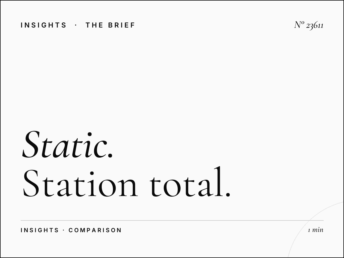 Static vs Digital: Station Total Tunis Advantages