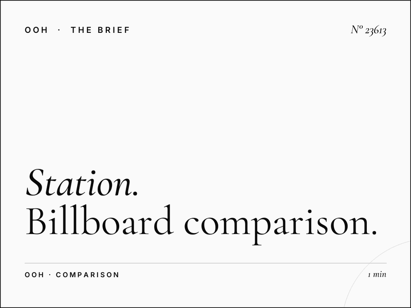 Station Total Static vs Digital: Billboard Comparison