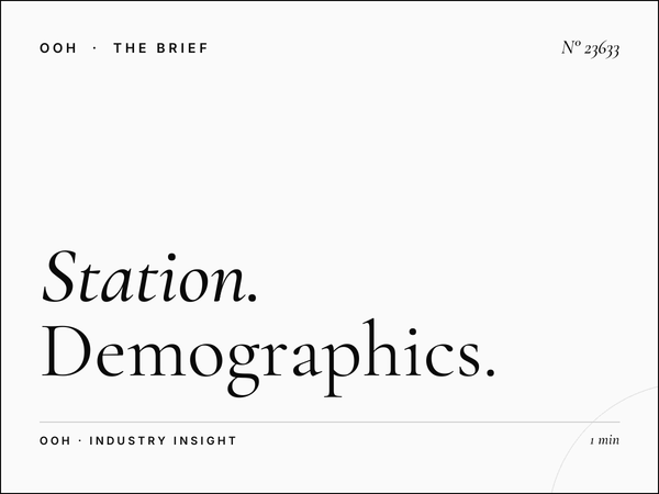 Station Total Static Unipole Audience: Demographics