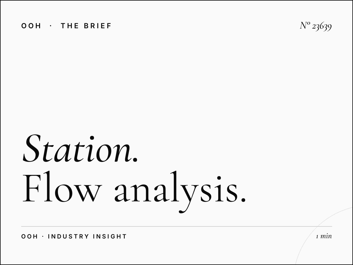Station Total Static Unipole Traffic: Flow Analysis