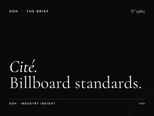 Cité des Sciences Unipole Dimensions: Billboard Standards
