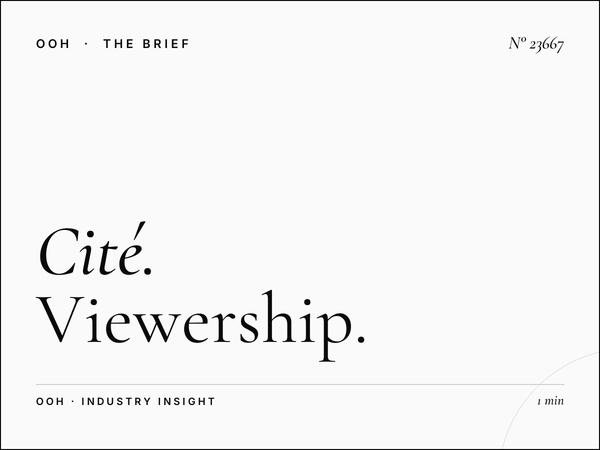 Cité des Sciences Static Unipole Traffic: Viewership and Advertising Impact in Paris