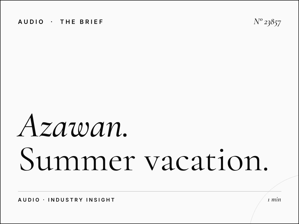 Azawan 93.5 FM: Summer Vacation Radio Advertising Campaigns
