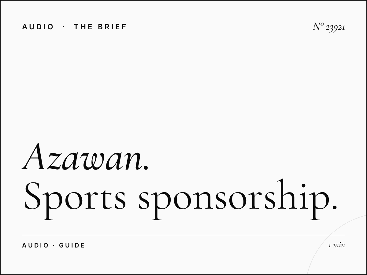 Azawan 93.5 FM: Sports Sponsorship Radio Advertising Guide