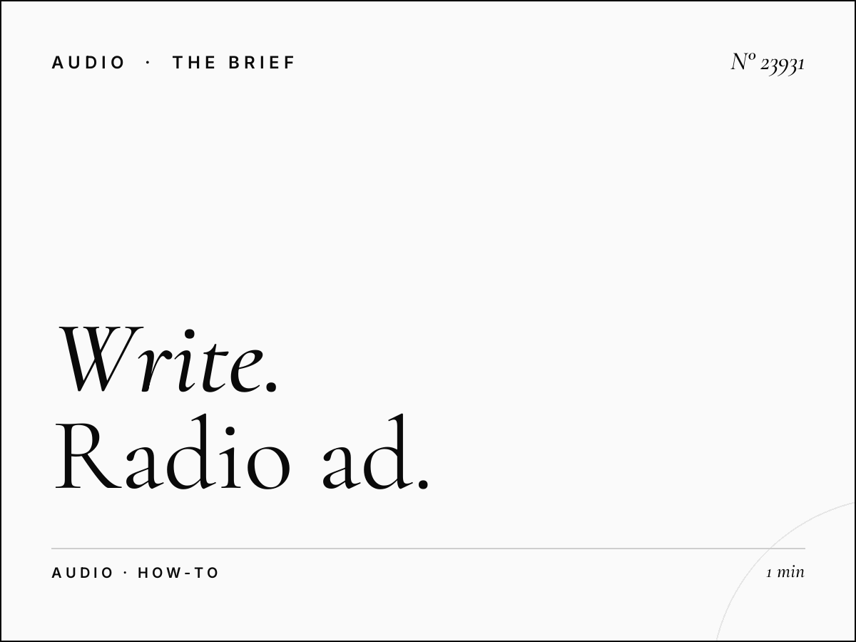 How to Write a Radio Ad Script for 987 FM Singapore