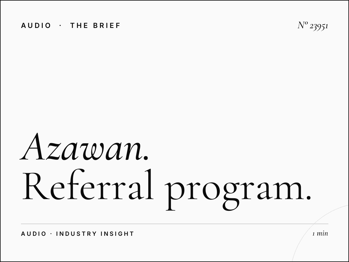 Azawan 93.5 FM: Referral Program Radio Advertising Strategy