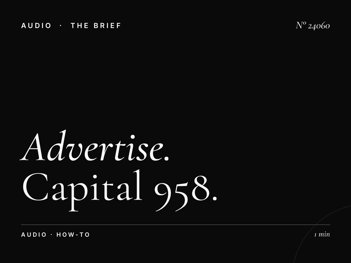 How to Advertise on Capital 958 FM Singapore
