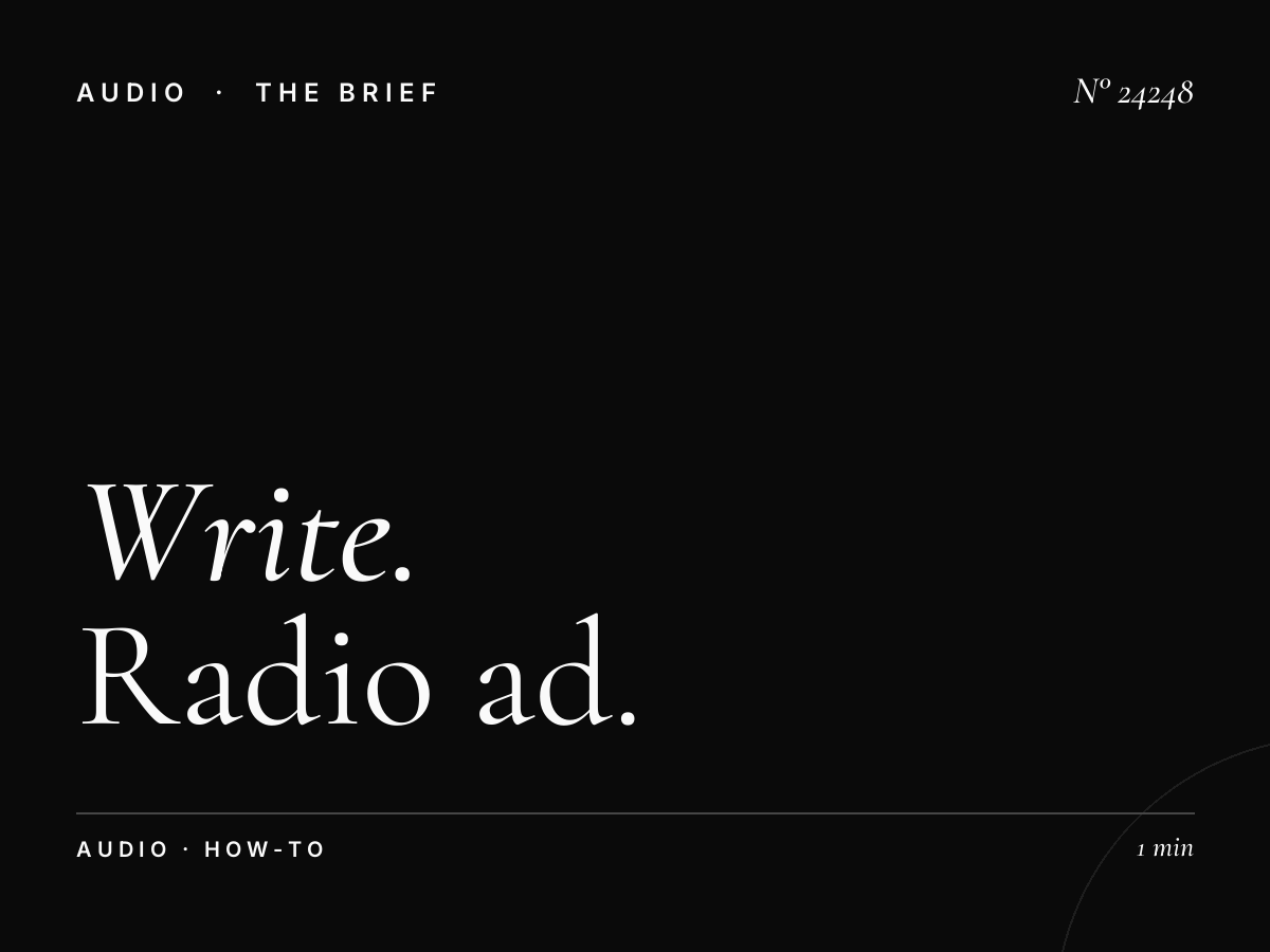 How to Write a Radio Ad Script for CNA938 93.8 FM Singapore