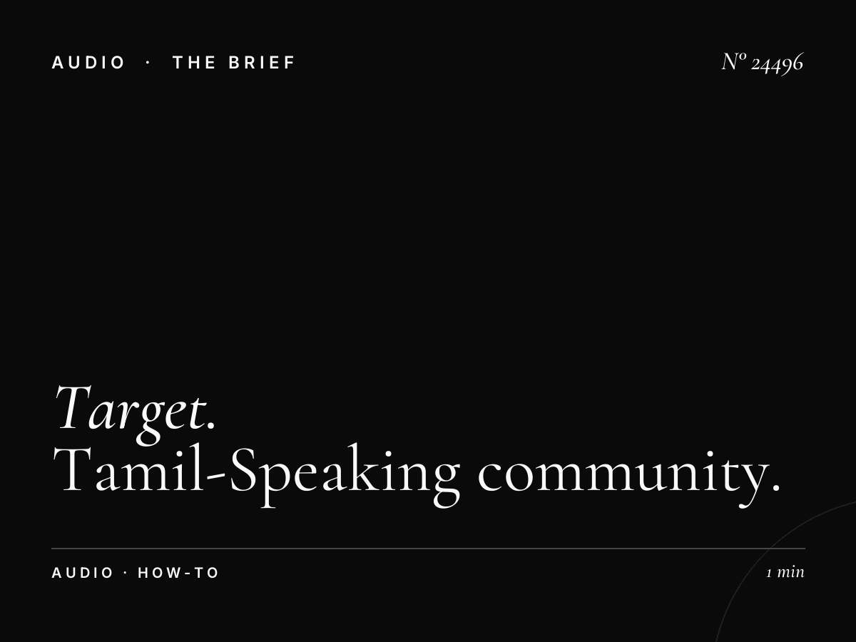 How to Target the Tamil-Speaking Community Through Oli 96.8 FM Singapore
