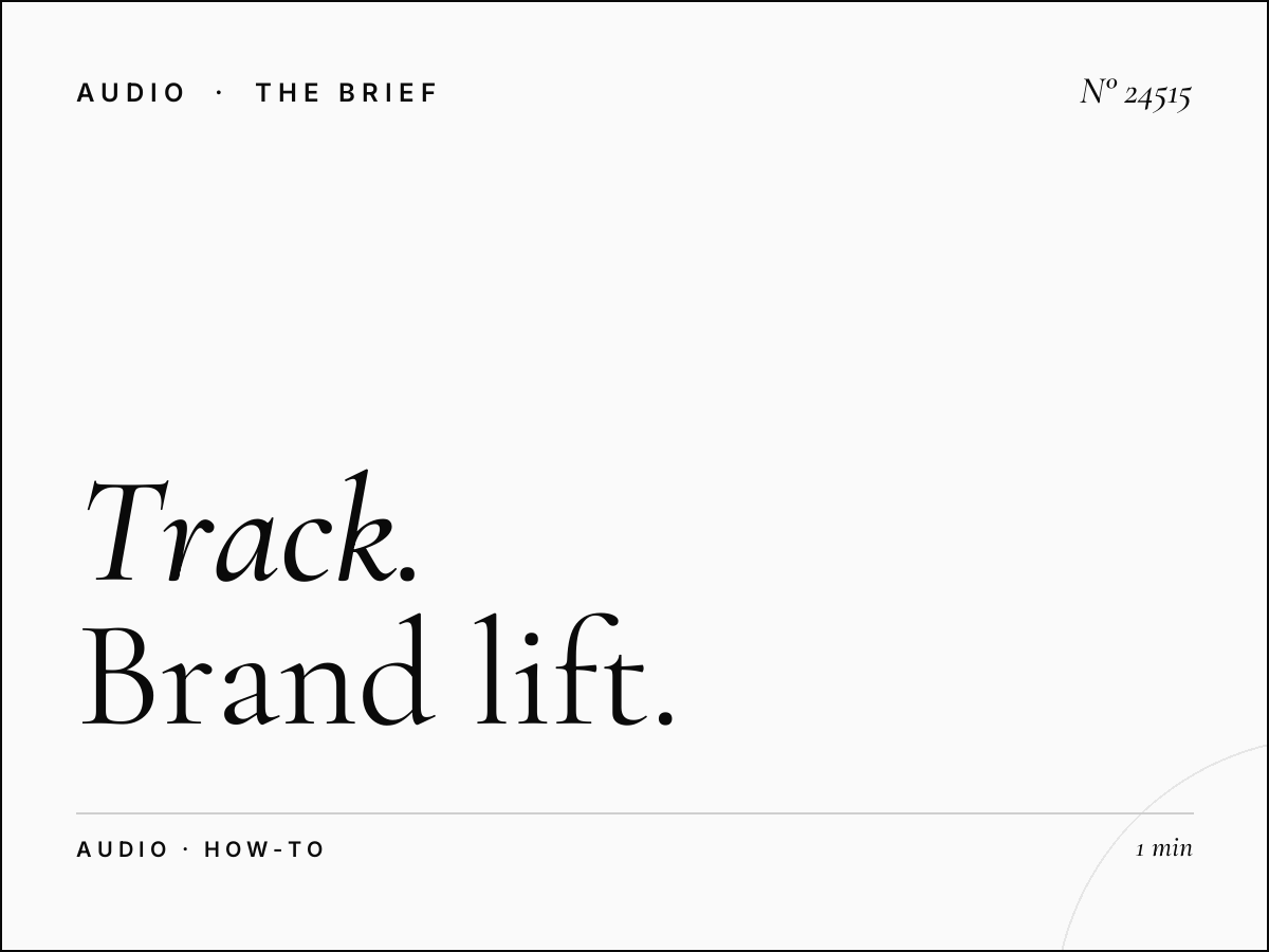 How to Track Brand Lift From a Love 972 FM Singapore Campaign