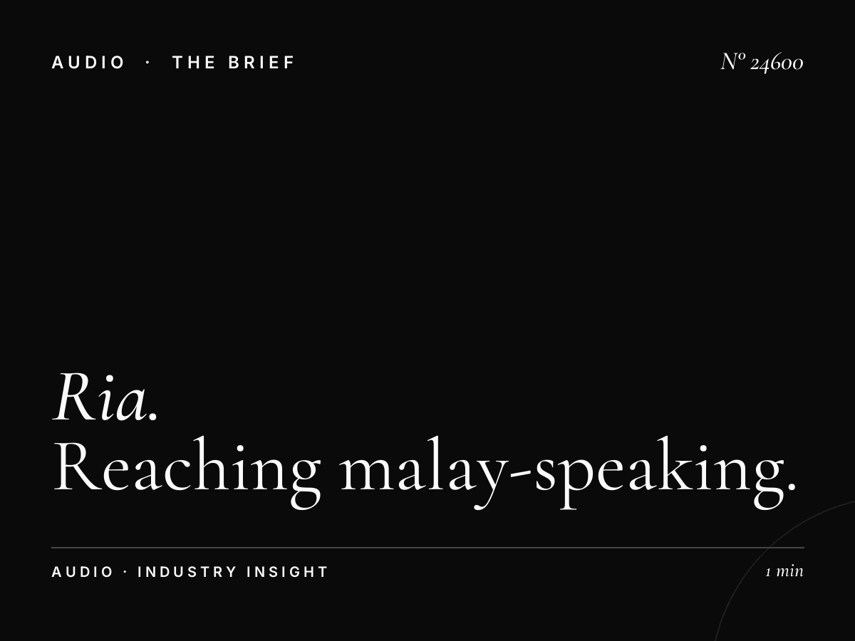Ria 89.7 FM Singapore for Real Estate Brands: Reaching Malay-Speaking Buyers