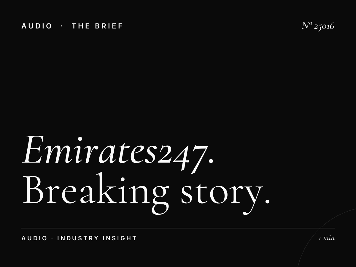 Emirates247: Breaking Story Radio Advertising Placement