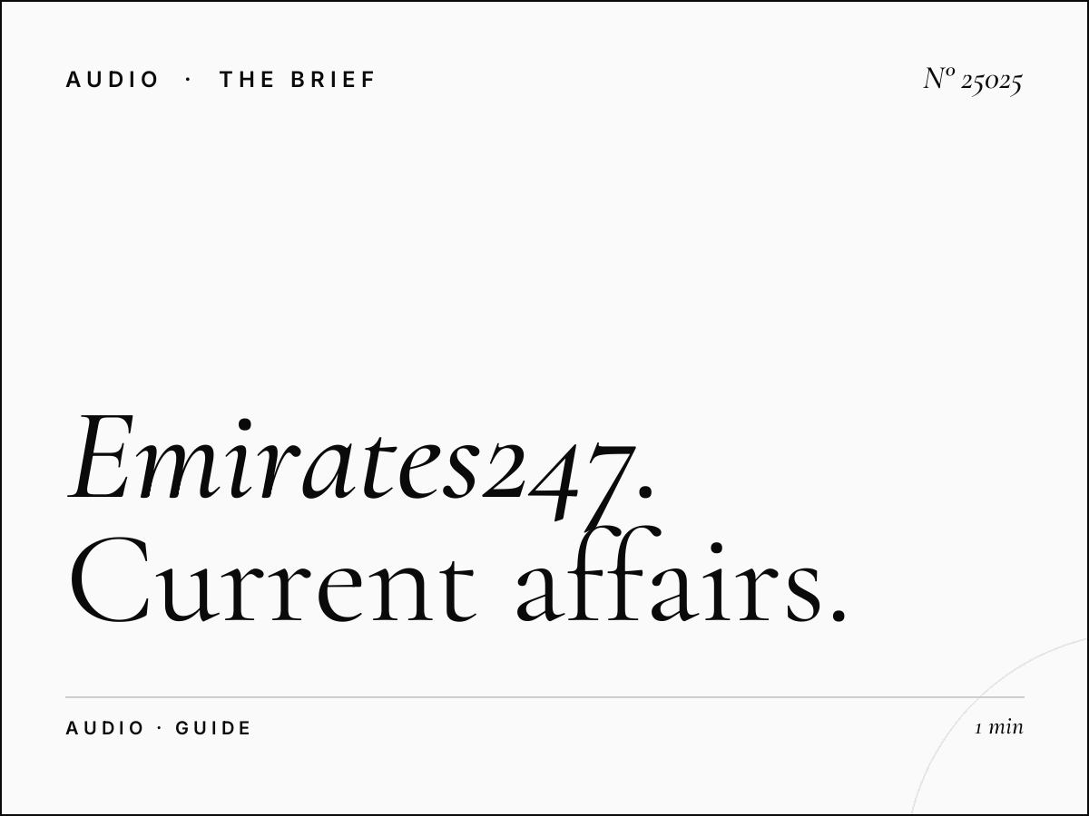 Emirates247: Current Affairs Radio Marketing Guide