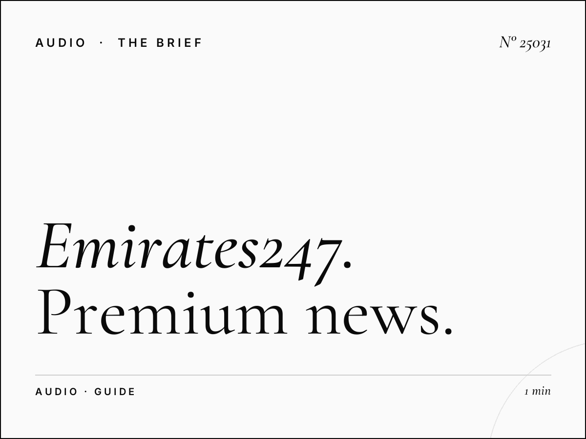 Emirates247: Premium News Radio Advertising Guide