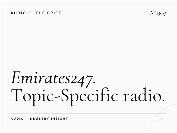 Emirates247: Topic-Specific Radio Advertising